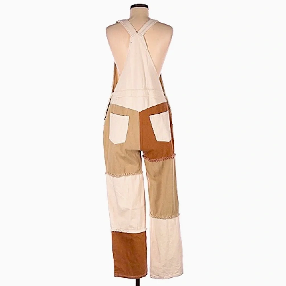 Blue Blush- NEW Color Block Overalls - Picture 6 of 9